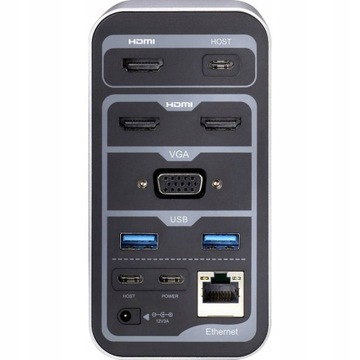 USB C HUB ADAPTER Док-станция RJ45 HDMI-адаптер для 4 мониторов.