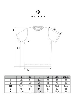 KOSZULKA MĘSKA BAWEŁNIANA KRÓTKI RĘKAW T-SHIRT NADRUK GÓR MORAJ R.XXL