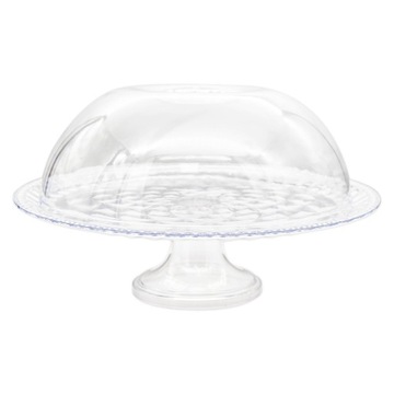 ТАРЕЛКА ОДНОЯРУСНАЯ С ЛАМПОЙ 30СМ ДЛЯ ТОРТА, ПЕЧЕНЬЯ, ФРУКТОВ, ПОДДОН, КРЫШКА