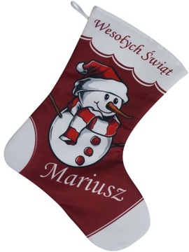 SKARPETA PREZENTOWA NA ŚWIĘTA WOREK NA PREZENTY MIKOŁAJ NA KOMINEK WZORY