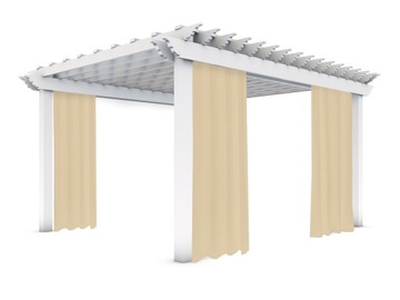 САДОВЫЕ ШТОРЫ НА люверсах 155Х240 ДЛЯ БЕСЕДКИ