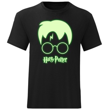 KOSZULKA DZIECIĘCA HARRY POTTER ŚWIECĄCA ROZ 128