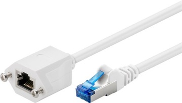 Przedłużacz internetowy LAN S/FTP Kat 6A RJ45 0.5m