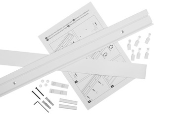 ДВОЙНОЙ ПОТОЛОЧНЫЙ КАРДИНС 360 СМ С НАКРЫТОЙ ПОТОЛОЧНОЙ рейкой С АКСЕССУАРАМИ RENA