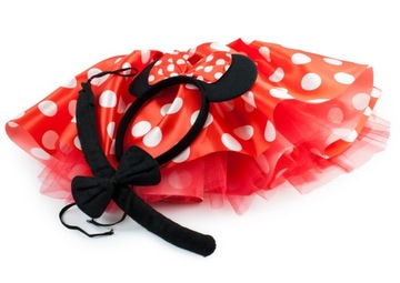 НАряд МИННИ МИККИ МАУС, ЮБКА, хвост и ПОВЯЗКА НА ГОЛОВУ