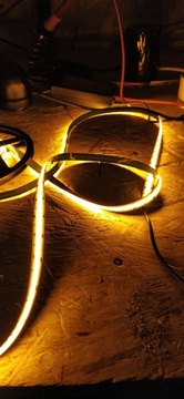 оранжевая светодиодная лента COB неоновая лента 12В