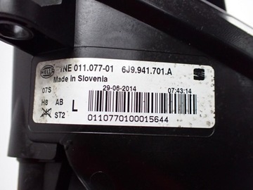 HALOGEN LEVÝ ORIGINÁLNÍ 6J9941701A SEAT LEON III 5F EVROPA 14R