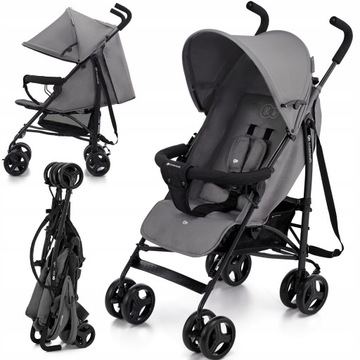 Kinderkraft TIK GREY Lekki Wózek Spacerowy - Parasolka