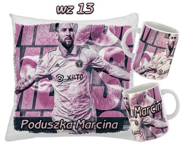 КРУЖКА и ПОДУШКА с принтом LEO MESSI + имя фаната