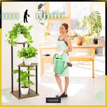 Стойка для цветов Растения Металлическая Деревянная Лофт