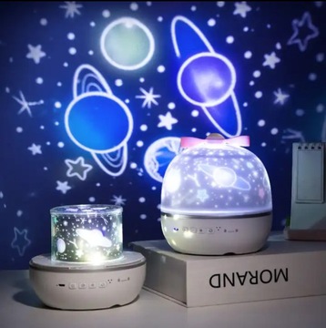 PROJEKTOR GWIAZD LAMPKA NOCNA OBROTOWA DLA DZIECI