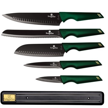 ZESTAW NOŻY Z LISTWĄ 6 ELE BERLINGER EMERALD 2696