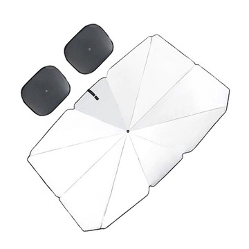 Зонт от солнца на лобовом стекле автомобиля