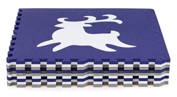 Пазл ОБУЧАЮЩИЙ FOAM MAT 178х178 для детей, СКЛАДНОЙ, защитный, 9 шт.