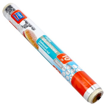 FOLIA ALUMINIOWA TŁOCZONA ROLKA MOCNA 10 m 28,5cm
