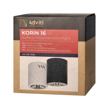 KORIN 16, oprawa typu downlight, 60W, E27, stal, biała