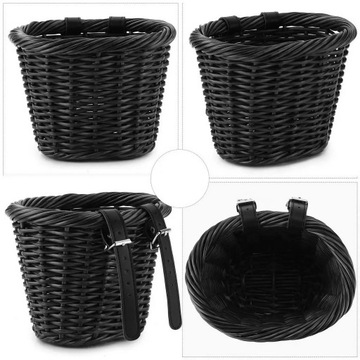 КОРЗИНА, КОРЗИНА ДЛЯ БУТЫЛОК, ВЕЛОСИПЕД, СКУТЕР, РУЛЬ, ПОДАРОК ​​НА ДЕНЬ РОЖДЕНИЯ, ЧЕРНЫЙ