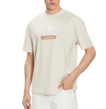 Calvin Klein T-Shirt J30J323759 Beżowy Regular L