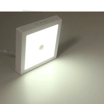 Потолочный светильник 18Вт, датчик движения и сумерек, 4000К