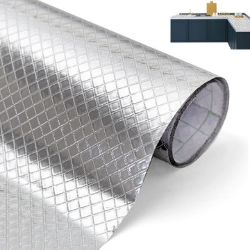 TAPETA SAMOPRZYLEPNA Z FOLII ALUMINIOWEJ 60x500cm