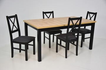 Стол деревянный дуб Artisan раздвижной 90x160/200