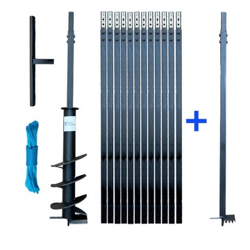 Wiertnica ręczna do studni 180mm14m WIERTŁO MANGAN