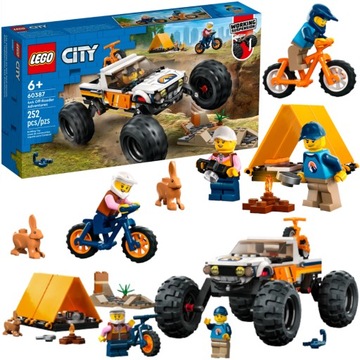 KLOCKI LEGO CITY PRZYGODY SAMOCHODEM TERENOWYM PREZENT DLA 6,7,8 LATKA