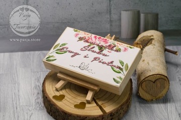 Pudełko pamiatka prezent na pieniądze ślub wesele