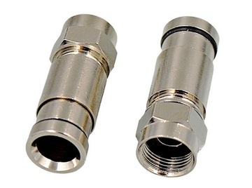 ЗАГЛУШКА КОМПРЕССИОННОГО РАЗЪЕМА ТИПА F 6,8 ММ АНТЕННА RG6 С ПРОКЛАДКОЙ 10 ШТ.