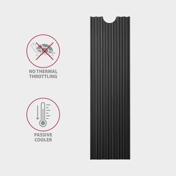Пассивный радиатор для накопителей M.2 SSD Axagon 3 мм