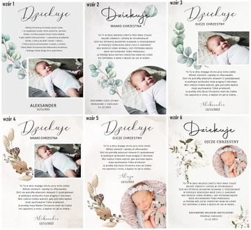 PODZIĘKOWANIE DLA CHRZESTNYCH zdjęcie ramka 18x13