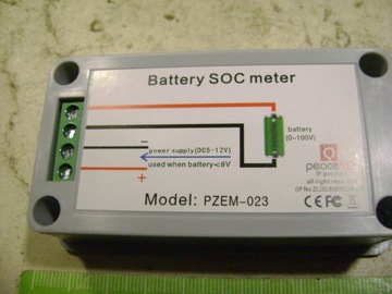 Индикатор емкости заряда аккумулятора