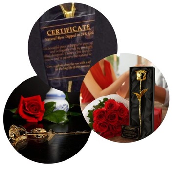 ВЕЧНАЯ РОЗА, ЗОЛОТО 24 КАРАТ, ПОДАРОК ​​НА ЖЕНСКИЙ ДЕНЬ ПОДРУГЕ И ЖЕНЕ