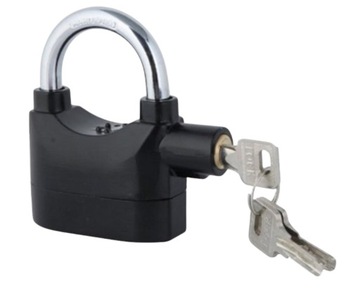 KŁÓDKA Z ALARMEM 110 dB ALARM ZAMEK MOTOR ANTYKRADZIEŻOWA