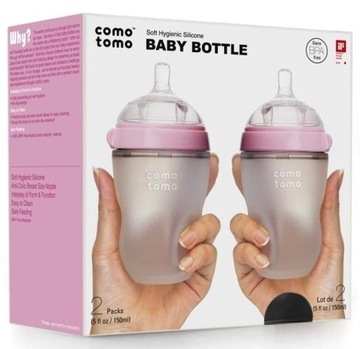 Comotomo Butelka silikonowa antykolkowa 250ml 2szt