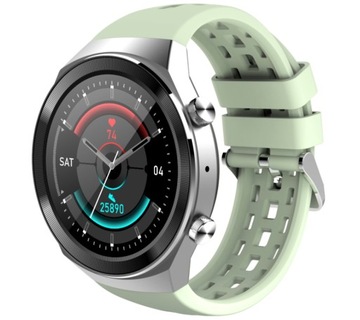 Smartwatch Rubicon RNCE68 srebrny zielony pasek