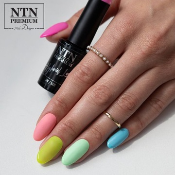 9x Lakier Hybrydowy NTN 5g California Neonowy ZESTAW 9w1 Letnie Kolory