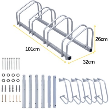 ПОЛКА ДЛЯ ВЕЛОСИПЕДОВ НА 4 ВЕЛОСИПЕДА Парковка для велосипедов на 4 места Кронштейн оцинкованный