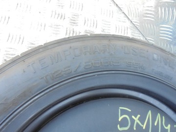 153. KOLO DOJEZDOVÉ KIA CEED II 125/80/15 5X114.3 ET30