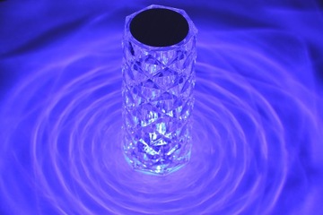 KRYSZTAŁOWA LAMPKA LED DIAMENTOWA RÓŻA DOTYKOWA