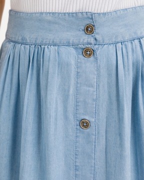 PEPE JEANS ГОЛУБАЯ ТРАПЕЦИОННАЯ ЮБКА (М)