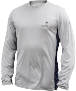 Koszulka Westin Pro UPF Long Sleeve Grey/Navy Blue S Rozmiar: Small (S)