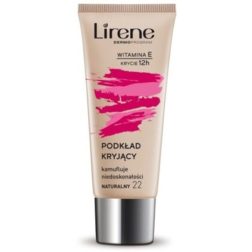 Lirene Podkład kryjący z witaminą E 22 Naturalny