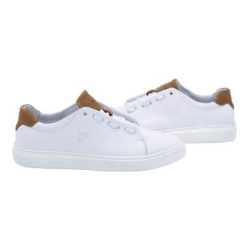 МУЖСКАЯ ПОВСЕДНЕВНАЯ ОБУВЬ, ПОЛЬСКАЯ КОЖА 2109B, БЕЛАЯ 42