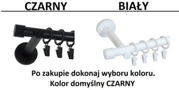 Одинарный карниз, металлический, черный Modern 19 140