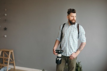 Кожаные фотографические подтяжки CH. Модель «ПЕНН»