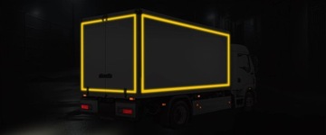 Одобрение желтой светоотражающей ленты премиум-класса