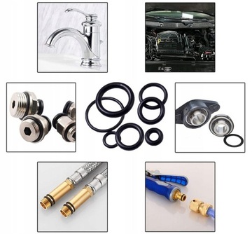 ORINGII GUMKI USZCZELKI GUMOWE OLEJOODPORNE ZESTAW ORINGÓW PALIWA 225szt