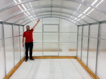 ТЕПЛИЦА ИЗ ПОЛИКАРБОНАТА Прямые стены 40х20 3х6м 6мм