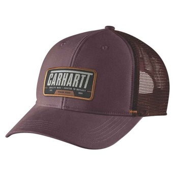 CARHARTT czapka z daszkiem trakerka bordowa mesh